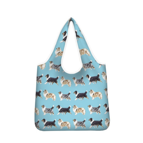 Rough collie dog foldable - dog, tote