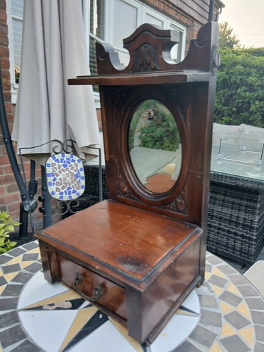 Edwardian hall wall mirror - edwardian,