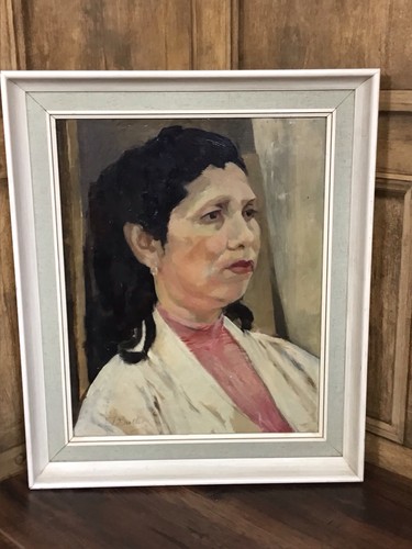 Vintage oil painting portrait - vintage,