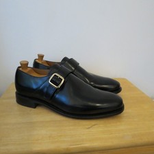 Joseph Cheaney For Herring Black Single Monk Strap Shoes UK 10 England 44 Cardif