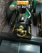 Wilesco Invicta emblem for smokebox, chimney stack. Aveling badge Fred Dibnah