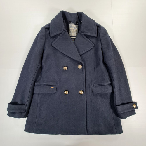 Superdry womens coat navy blue - womens,