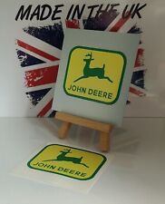 2 X JOHN DEERE DECALS STICKERS FARMING TRACTOR  AGRICULTURE FARM LIFE FREE POST