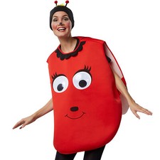 Unisex Costume Ladybug Ladybird Big Eyes Insect Bug Fancy Dress Carnival Outfit