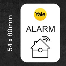 Yale Alarm Warning Sticker |