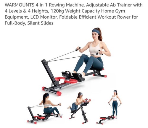 Folding rowing machine - folding,