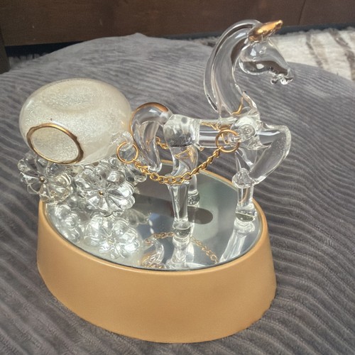 Parmy glass horse and - glass,