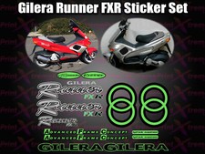 Gilera Runner  FXR Stickers Decals, Green & Black  AUTOCOLLANT ETICHETTA 