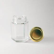 Hexagonal Glass Jars from 50