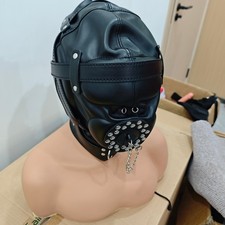 PU Leather Head Mask Cover
