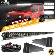 42" LED Light Bar Spot Flood+ mounting brackets + Wire fit Suzuki Jimny 99 - 19