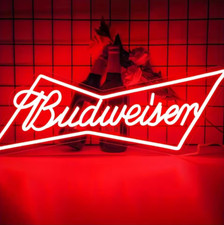 budweiser logo beer bar Neon Signs  Bar Neon Beer Light Sign for Wall Decor ,