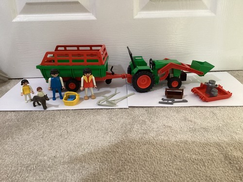 Playmobil tractor and hay - playmobil,