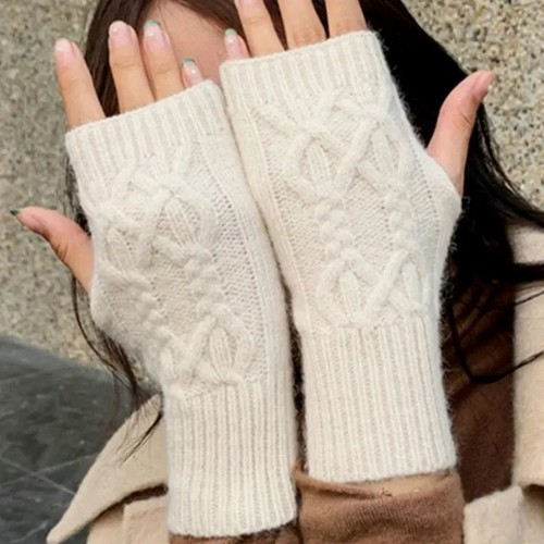 Women soft cashmere fingerless - women,