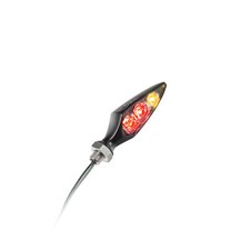 Kellermann Rhombus S LED Indicator With Rück-u Brake Light Sw Tinted, Rear Left