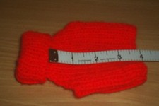 XXS  4" HAND KNITTED DOG COAT
