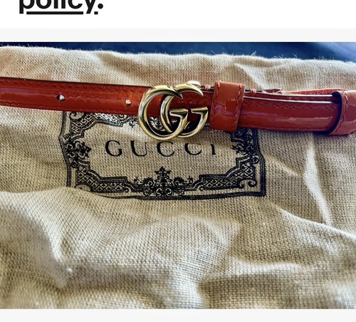 Gucci orange patent leather - orange,