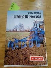 Ransomes Sims TSF 200 Series Plough Sales Brochure