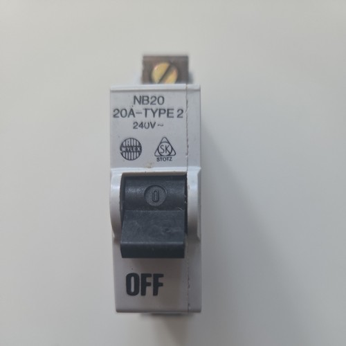 Wylex nb20 20a type single - nb20,
