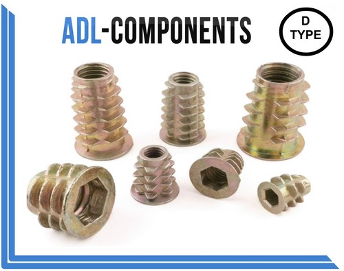 Threaded insert nuts hex drive - threaded,