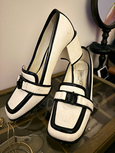 Jimmy choo white black - jimmy, white/black