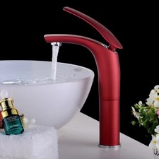 Modern Red Bathroom Sink Mixer