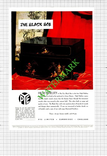 Pye black box advert - black,
