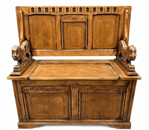 Monks bench raw sanded - bench,
