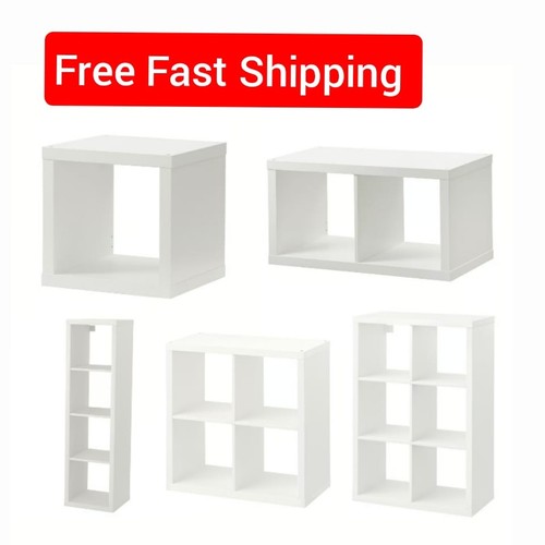 White shelving unit cube - white,