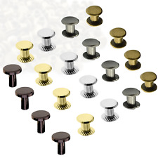 Solid Brass Leather Belt Wallet Band Chicago Screw Back Nail Stud Bind Rivet