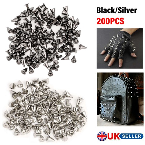 200pcs 10mm punk cone - 10mm,