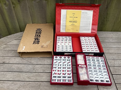 Vintage mah jongg set unused - vintage,