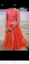 GIRLS JUVENILE DANCE BALLROOM LATIN COMPETITION Dress 8-10 YEARS 140CM RED