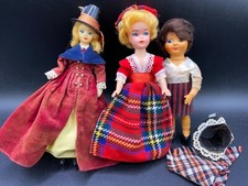 Vintage Dolls Bundle National Dress one with Sleeping Eyes Repair or Craft