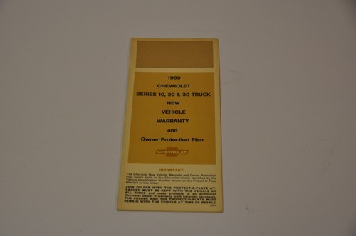 1969 chevrolet truck owner nos - 1969,