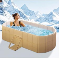 Portable Foldable Bathtub for Adults Thermostatic Heating & Quick-Setup Spa Tub