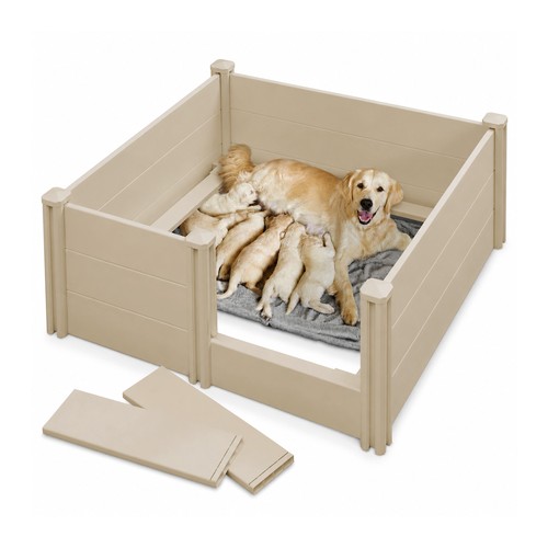Dog whelping box with - box,