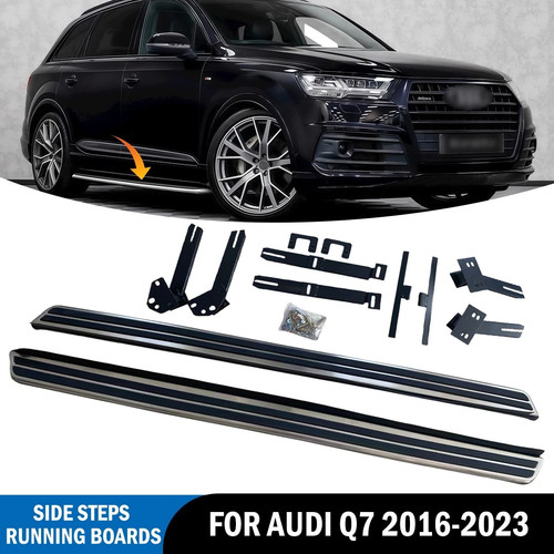 2pcs aluminium side steps - aluminium,