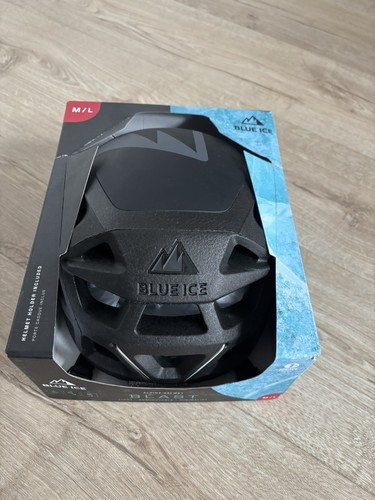 Blue ice blast - ice, helmet