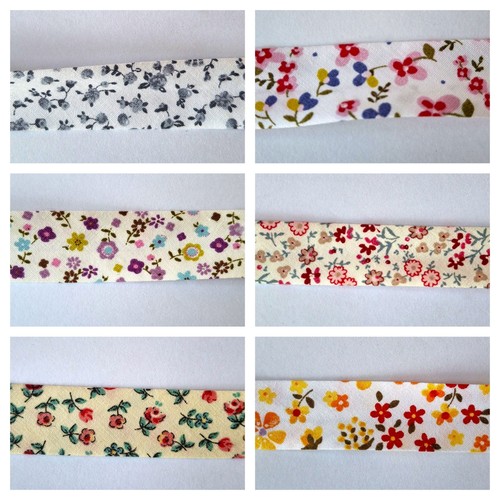 Bias binding tape florals 100 - bias, 100%