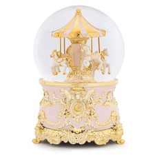 Carousel Horse Music Box Gold