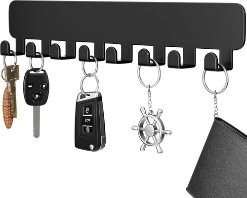 Wall key holder with - 8, hooks