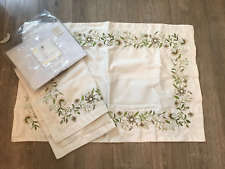 DORMA YELDWOOD PAIR PILLOWCASES EMBROIDERD RRP £35