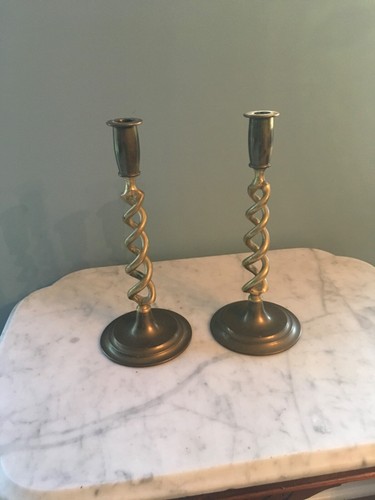 Pair english brass open - pair,