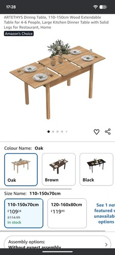 New extendable dining table - new,