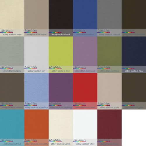 Blackout vertical blind slats - blackout,