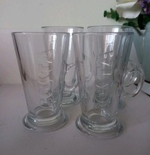 Costa Coffee Branded Coffee Latte Glasses X 4 See Description  (Mixed job lot) 