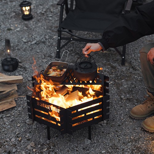 Outdoor camping fire - outdoor,