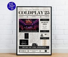 Coldplay Personalised Souvenir