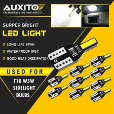 10x T10 501 Led White W5w Car